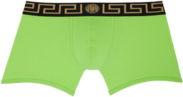 Versace Underwear: Зелёные трусы