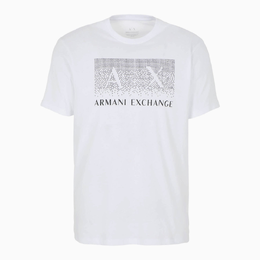 Armani Exchange: Белая футболка 