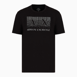 Armani Exchange: Чёрная футболка 