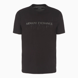 Armani Exchange: Чёрная футболка 