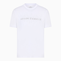 Armani Exchange: Белая футболка 