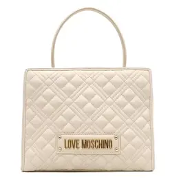 Love Moschino: Бежевая сумка 