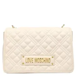 Love Moschino: Бежевая сумка 