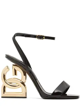 DOLCE & GABBANA: Чёрные сандалии  Keira