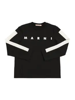 MARNI JUNIOR: Хлопковая футболка