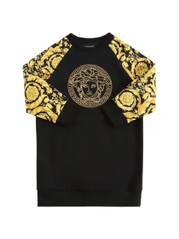 VERSACE: Платье  Barocco с принтом