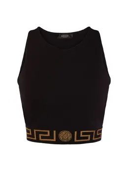 VERSACE: Чёрный топ  Greca