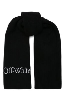 Off-White: Чёрный шарф 