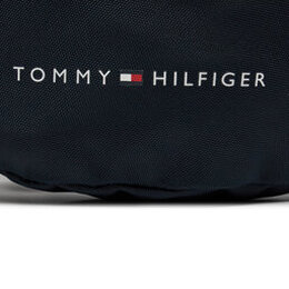 Tommy Hilfiger: Голубая сумка Essential