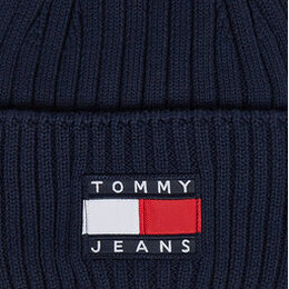 Tommy Jeans: Синяя шапка Heritage