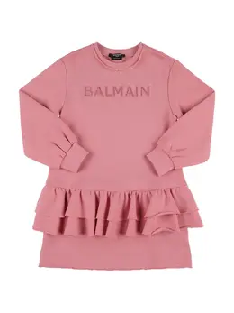 BALMAIN: Хлопковое платье 