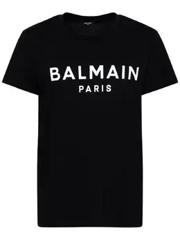 BALMAIN: Хлопковая футболка 