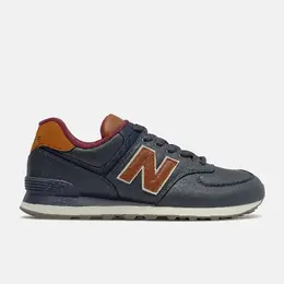 New Balance: Синие кроссовки 