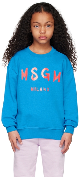 Msgm Kids: Синяя толстовка