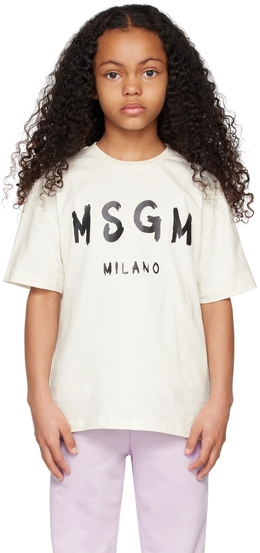 Msgm Kids: Футболка с принтом