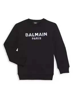 Balmain: Чёрная толстовка