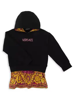 Versace: Чёрное платье Barocco