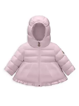 Moncler: Пальто с капюшоном