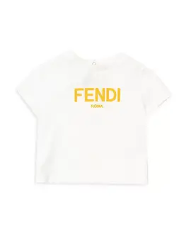 Fendi: Белая футболка