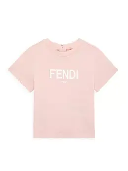 Fendi: Розовая футболка