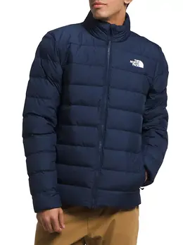 The North Face: Синий пуховик