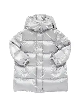 MONCLER: Блестящий пуховик