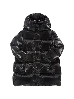 MONCLER: Блестящий пуховик