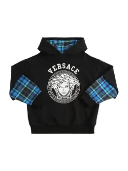 VERSACE: Толстовка с принтом 