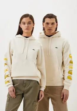 Lacoste: Бежевая толстовка 