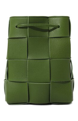 Bottega Veneta: Зелёная сумка Intrecciato