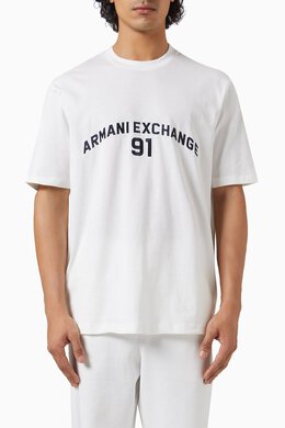 Armani Exchange: Хлопковая футболка