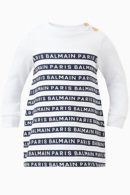 Balmain: Платье с принтом