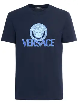 VERSACE: Хлопковая футболка 