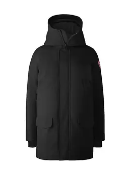 Canada Goose: Чёрный пуховик Langford