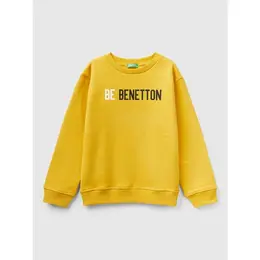 UNITED COLORS OF BENETTON: Жёлтый свитшот