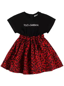 DOLCE & GABBANA: Платье с принтом