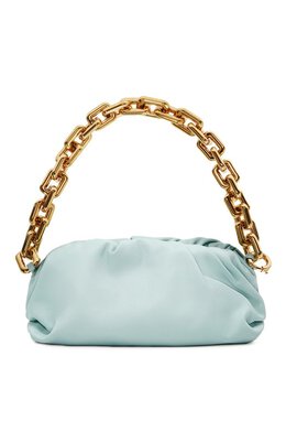 Bottega Veneta: Голубая сумка Chain Pouch