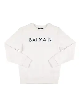 BALMAIN: Хлопковый свитшот