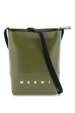 Marni: Зелёная сумка через плечо 