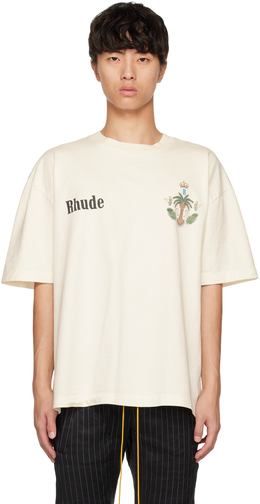 Rhude: Белая футболка