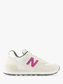 New Balance: Розовые кроссовки 574