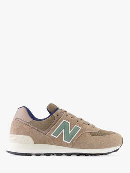 New Balance: Коричневые кроссовки 574