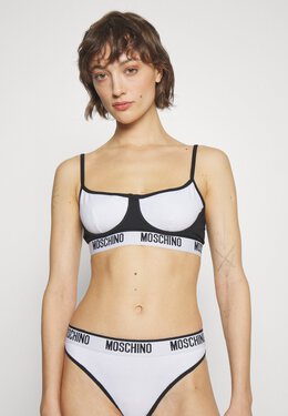 Moschino Underwear: Белый бюстгальтер 