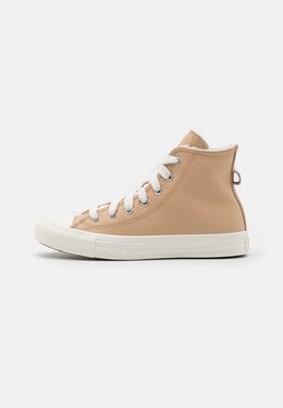 Converse: Бежевые туфли Chuck Taylor All Star