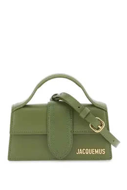 Jacquemus: Зелёная сумка Le Bambino