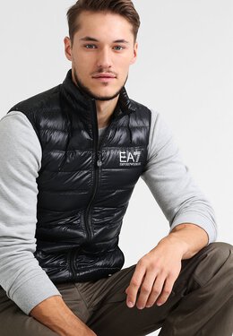 EA7 EMPORIO ARMANI: Чёрный жилет 