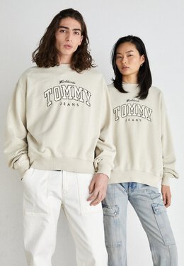 Tommy Jeans: Бежевая толстовка 