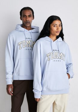 Tommy Jeans: Голубая толстовка 