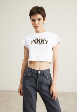 Tommy Jeans: Футболка с принтом