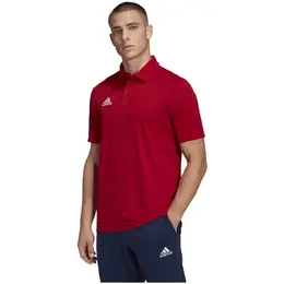 adidas: Красное поло 